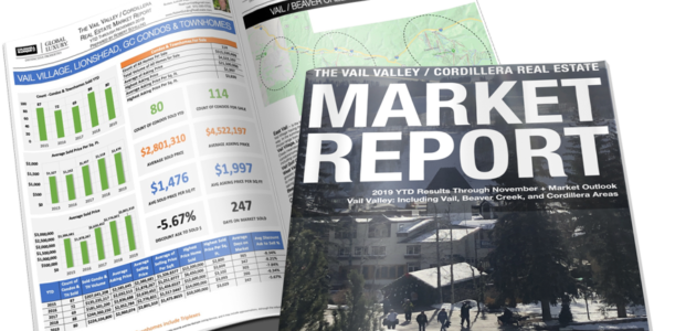 Vail Valley/Cordillera Real Estate Market Report YTD November 2019